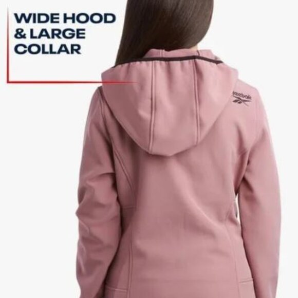 Reebok NWT Outerwear Fleece-Lined Jacket - Dusty Rose Sz S - Picture 2 of 15